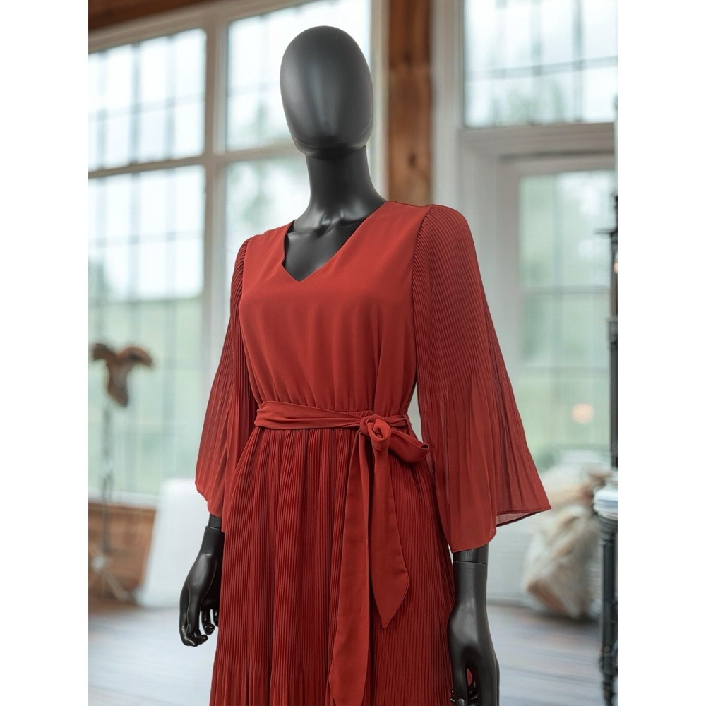 Loveriche Women's 3/4 Sleeve Solid/orange burn Size M - Picture 5 of 11